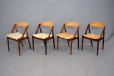 Set of 4 vintage model 31 dining chairs in rosewood | Kai Kristiansen - view 2