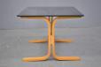 Small Siesta side table with smoked glass top for tale