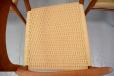 Moller model 56 armchair in vintage teak with papercord seats for sale