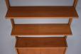 Vintage teak wall mounted PS system with 4 shelves - view 10