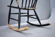 Illum Wikkelso vintage rocking chair in black lacquer - view 6