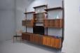 Rosewood modular shelving unit designed 1953 by Prebend Sorensen