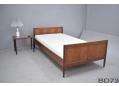 Vintage rosewood bed with foam mattress