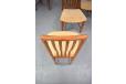 Teak dining chairs set of 6 high back by Boltinge Stolefabrik