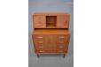Small ladies bureau in vintage teak for sale