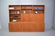Large teak cabinet with adjustable bookcase top | Danish Mobelfabrik - view 3