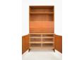 Base unit with signature handle lock and internal shelves that adjust.