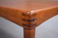 Henry Klein design teak coffee table with rosewood inlaid corners - view 3