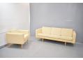 1965 Design 3 seat sofa model GE300 designed by Hans Wegner with matching armchairs