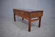 Midcentury design rosewood hall chest with blue tiled top