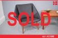 Rare Danish easy chair in black leather