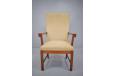 Vintage mahogany frame armchair made by Danish cabinetmaker mid 1940s