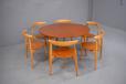 Hesrt Dining set in vintage teak and beech - Hans Wegner design