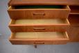 Midcentury vintage teak tall sideboard for sale