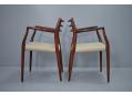 Brazilian Rio-rosewood armchair model 62 designed 1962 by Niels Moller