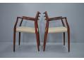 Brazilian Rio-rosewood armchair model 62 designed 1962 by Niels Moller