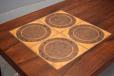Tiled vintage rosewood coffee table produced by Danish Mobelfabrik