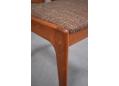 Teak framed set of 4 Danish dining chairs by Uldum.
