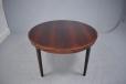 Vintage rosewood flip flap dining table produced by Dyrlund Smith 1960s