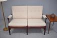 Small 2 seat sofa with mahogany show frame made by Farsttrup - view 11