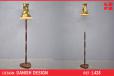Vintage rosewood floor lamp - adjustable height - view 1