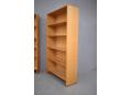 Vintage bookcase in light oak with contrasting teak feet - Ry mobelfabrik