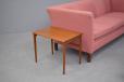 Large teak end table produced 1960s by Danish Mobelfabrik