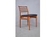 Set of 4 vintage teak dining chairs with leather upholstery | Erling Torvitz design - view 7