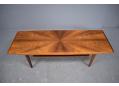 Edvard Valentinsen rosewood lounge table | Diamond pattern top - view 3