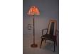 Vintage floor lamp in brazilian rosewood and brass - view 5