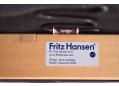 Fritz Hansen original label dated 2003 on airport designed by Arne Jacobsen