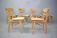 Vinatge oak frame dining chairs for reupholstery made in Denmark