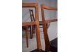 Stylish set of rosewod & black vinyl (original ) johannes andersen dining chairs