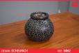 Small round black & grey vase by Scheurich - view 1