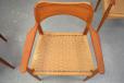Vintage teak frame dining chairs set of 6 by Arne Hovmand Olsen