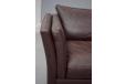 Vintage 3 seat brown leather box sofa | Stouby - view 6