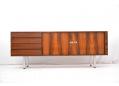 Henry W Klein designed low sideboard. Produced by Bramin model 223