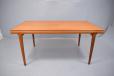 Mogens Kold teak dining table designed 1960s by Mogens Kold