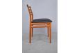 Set of 4 vintage teak dining chairs with leather upholstery | Erling Torvitz design - view 8