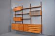 Midcentury vintage teak modular shelving system - ROYAL System by Poul Cadovius