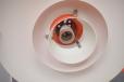 Poul Henningsen design PH4/3 pendant in orange - view 10