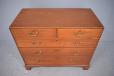 Mahogany chest of drawers made in England, Edwardian period design.