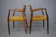 Niesl Moller design dining chairs model 62 carver and 78 side chairs
