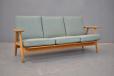 1955 design light oak 3 seater sofa produced by getama model GE240