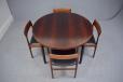 RARE 1960s Dyrlund Smith rosewood flip flap dining table 