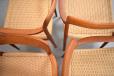 Woven seat using new Danish papercord, good for 40+ years of daily use.