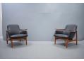 Finn Juhl armchairs model NV53 | Black leather - view 10