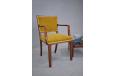 Scandinavian made armchair by Cabinetmaker using rosewood for the frame