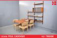Poul Cadovius shelving system in vintage teak with dining table | Royal System - view 1