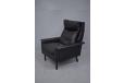 Model 7401 high back amrhchair in beautiful black leather 